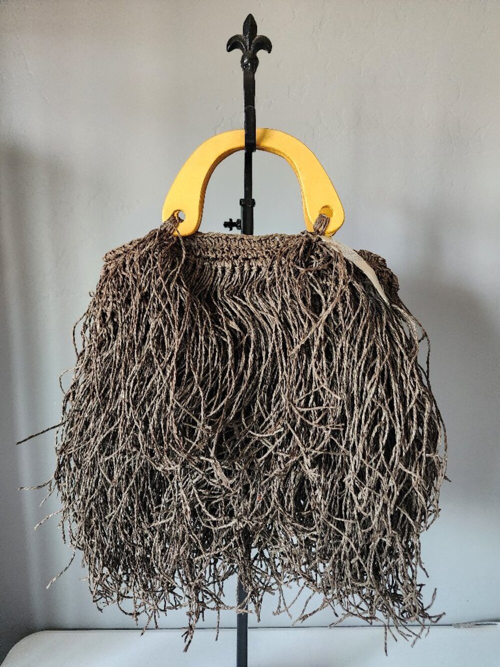 Fringe Straw Beach Bag "NEW" - Picture 3 of 16